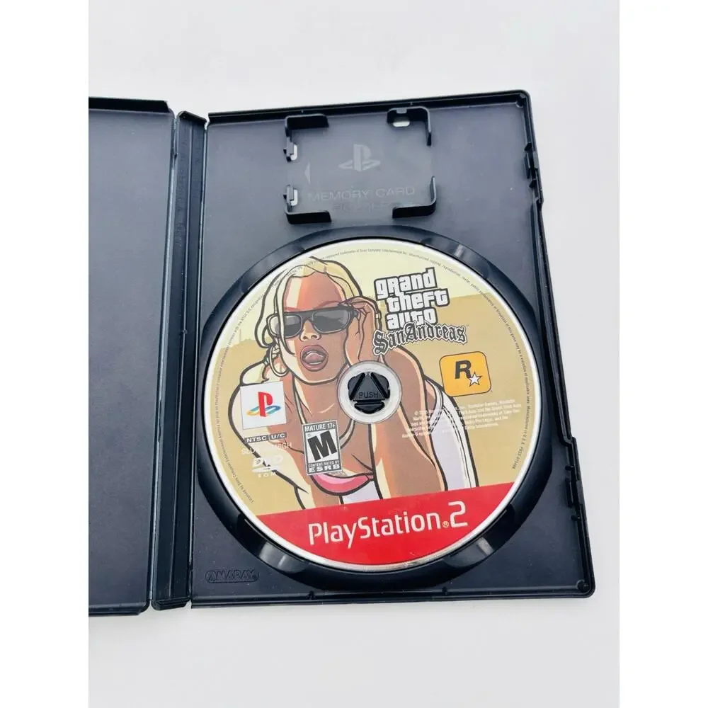GTA San Andreas PS2 Greatest Hits Tested and Working No Manual No Map